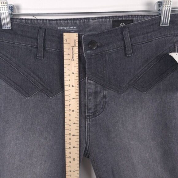 NWT AG ADRIANO GOLDSCHMIED CHEVRON‎ FARRAH High Rise Skinny Ankle Jeans Size 26 - Picture 8 of 14